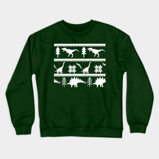 Dinosaur Fair Isle Pattern (Green) Crewneck Sweatshirt